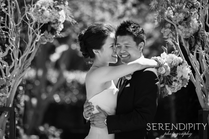 River Oaks Garden Club Wedding, Houston outdoor wedding venue, romantic garden wedding, black and white wedding portrait, Serendipity Photography