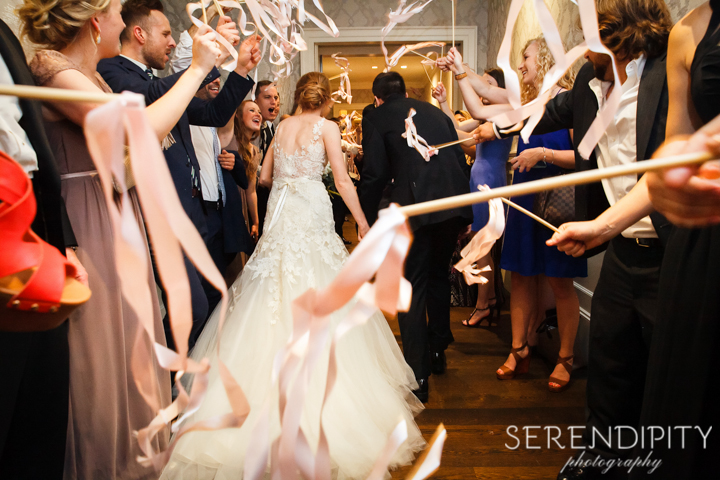 wedding exit, bride and groom exit, houston wedding photographers