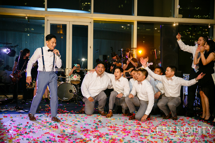 Wedding reception at the Hobby Center Houston, hobby center wedding reception