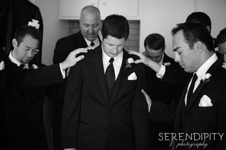 prayer over the groom, christian wedding, south main baptist church wedding.jpg-03