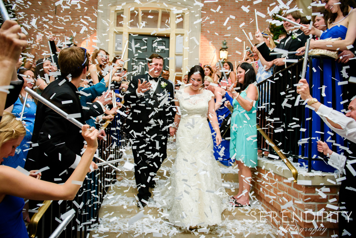 wedding exit, bride and groom exit, wedding exit ideas, Serendipity Photography, just married, Wedding at Houston Country Club