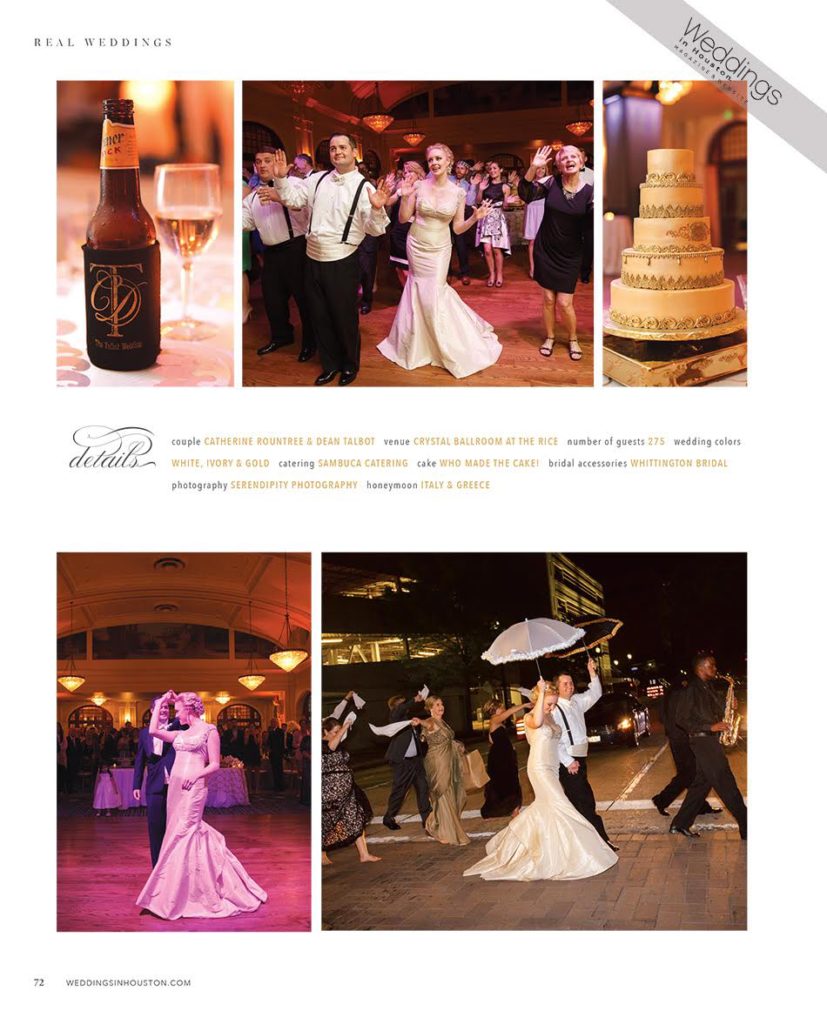Crystal Ballroom Houston, Featured Houston Wedding, Weddings in Houston, Catherine and Dean,