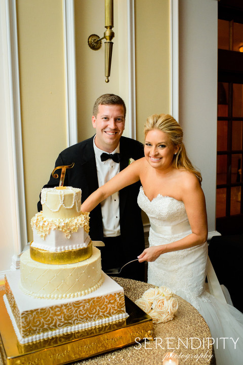 cake cutting, houston wedding reception, crystal ballroom houston, Wedding at the Crystal Ballroom