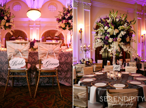 wedding reception decor, crystal ballroom houston, Crystal Ballroom Wedding, Blooming Gallery flowers